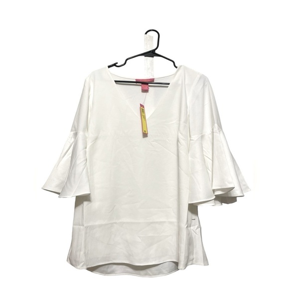 🌼NWT CATHERINE MALANDRINO IVORY BLOUSE. - Picture 3 of 7